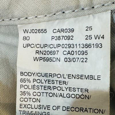 Dickies Pants Mens 34x30 Blue Cargo Regular Straight Workwear Polyester Cotton - Thumbnail 9