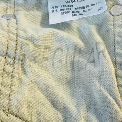 Levis 569 Jeans Mens 34x30 Blue Light Wash Relaxed Straight Denim Mid Rise - Thumbnail 10