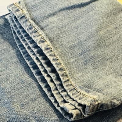 Levis 569 Jeans Mens 34x30 Blue Light Wash Relaxed Straight Denim Mid Rise - Thumbnail 11