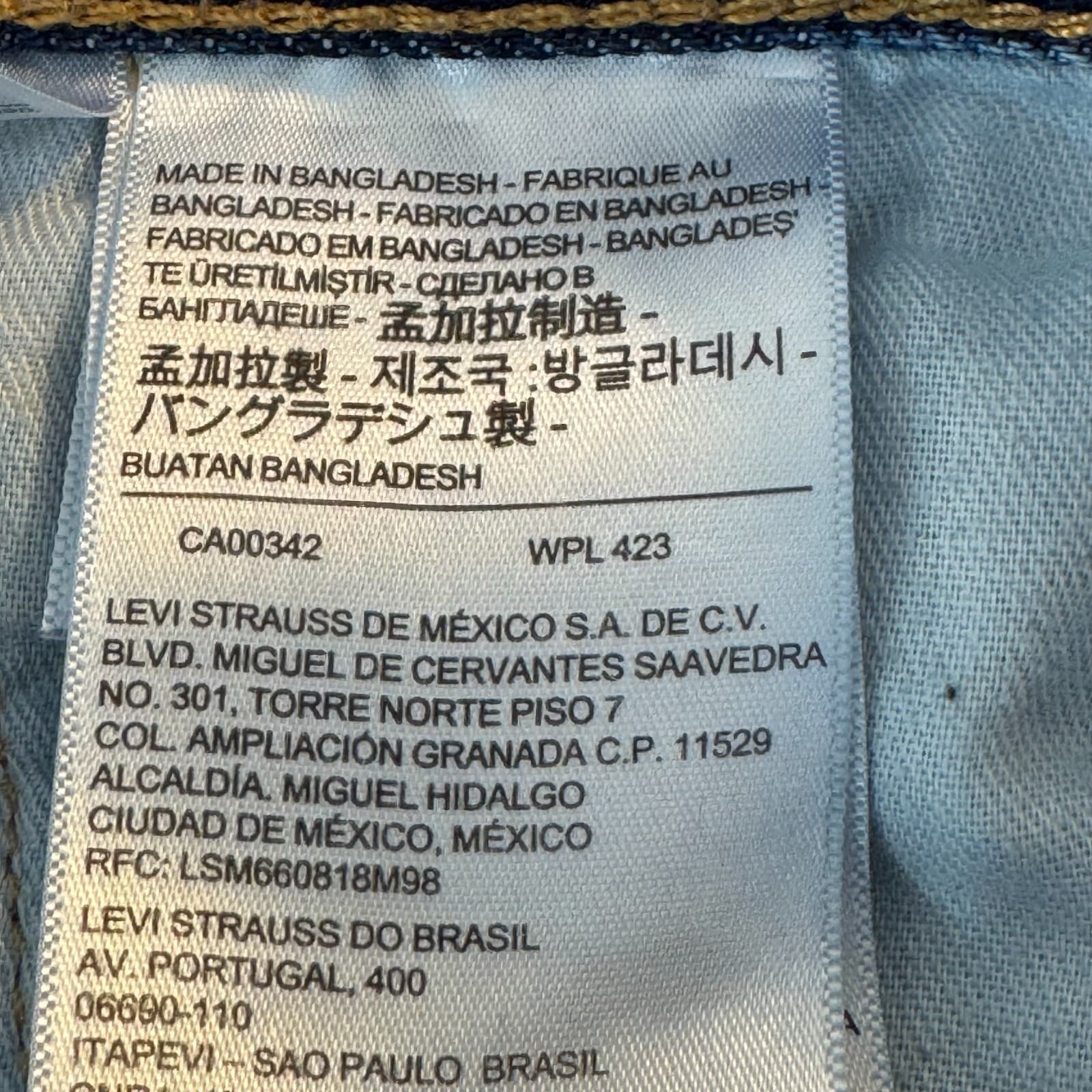 Levi's 550 Men's Jeans 36X34 Blue Denim Mid-Rise Relaxed Fit - Thumbnail 13