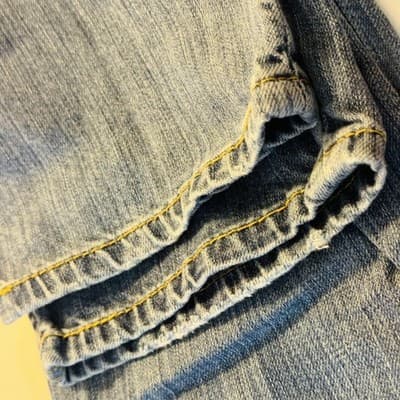 Levis 511 Jeans Mens 30x34 Blue Light Wash Slim Tapered Denim Zip Fly Mid Rise - Thumbnail 9