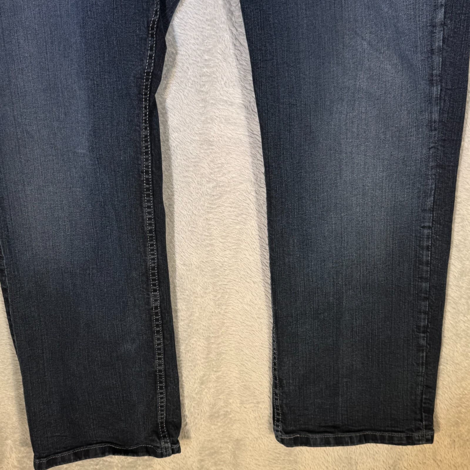 Levi's 559 Men's Jeans 38x30 Blue Denim Relaxed Straight Leg Whiskered - Thumbnail 5