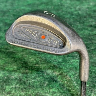 Vintage Ping Eye 2 Sand Wedge Orange Dot ZZ Lite Steel Shaft Right Hand Golf - Image 1