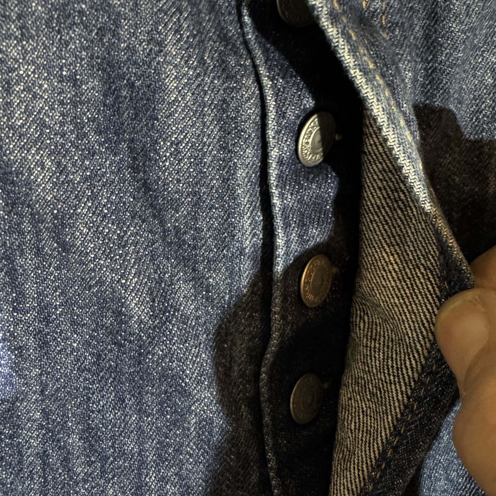 Levi’s 501 Men’s Jeans 40x29 Blue Denim 100% Cotton Button Fly Straight Leg - Thumbnail 6