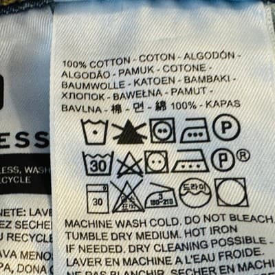 Levis 569 Jeans Mens 34x30 Blue Light Wash Relaxed Straight Denim Mid Rise - Thumbnail 7