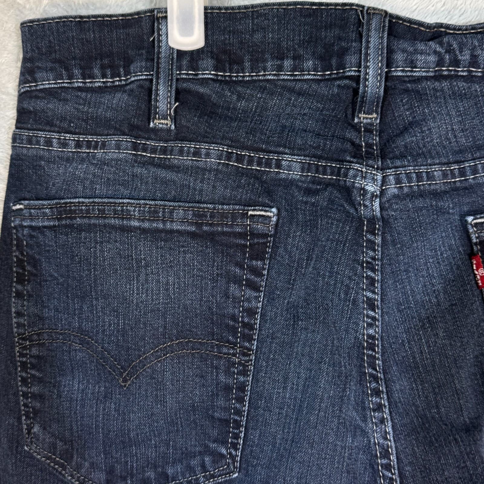 Levi's 559 Men's Jeans 38x30 Blue Denim Relaxed Straight Leg Whiskered - Thumbnail 6