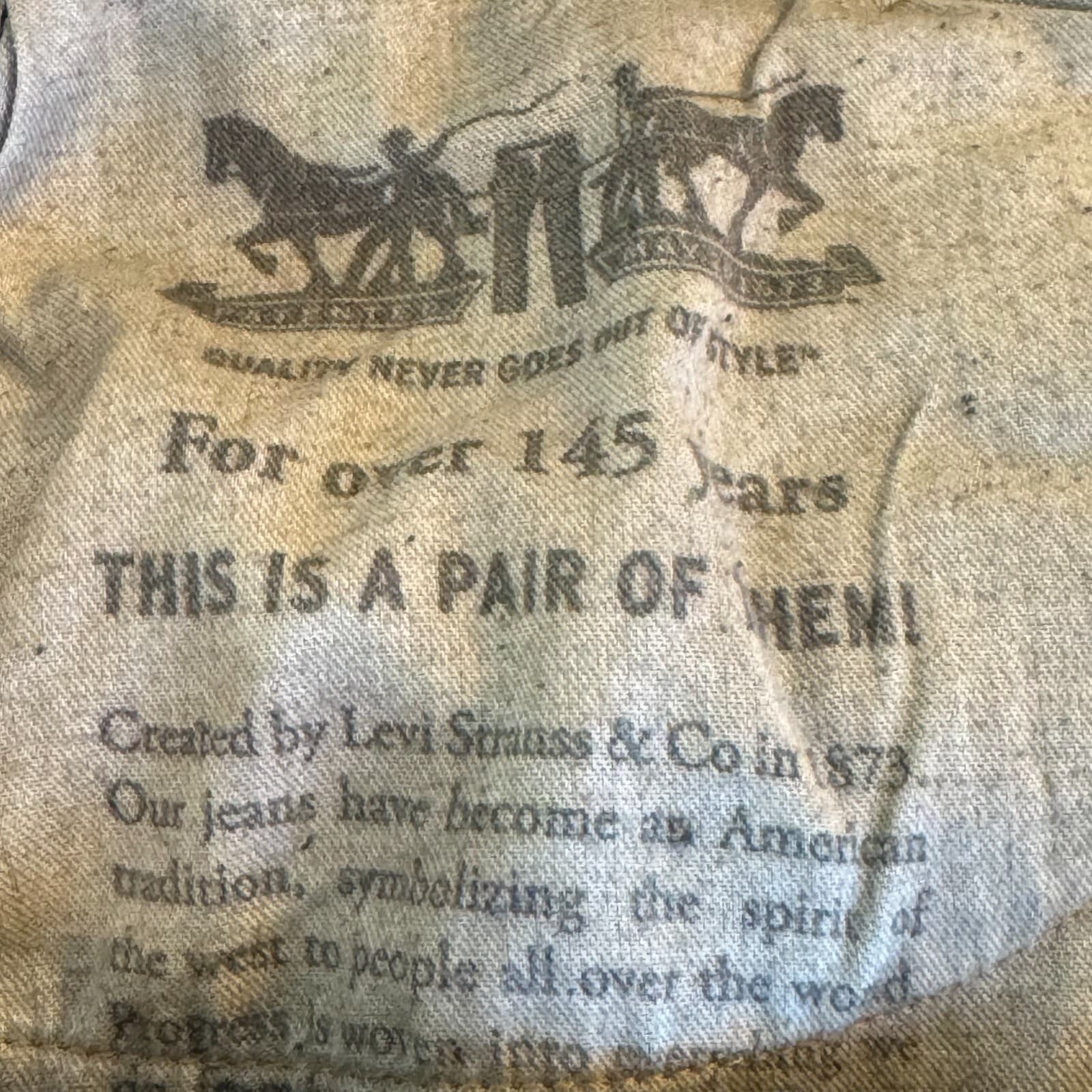 Levi’s 559 Men’s Jeans 42x32 Blue Denim 100% Cotton High-Rise Straight Leg - Thumbnail 11