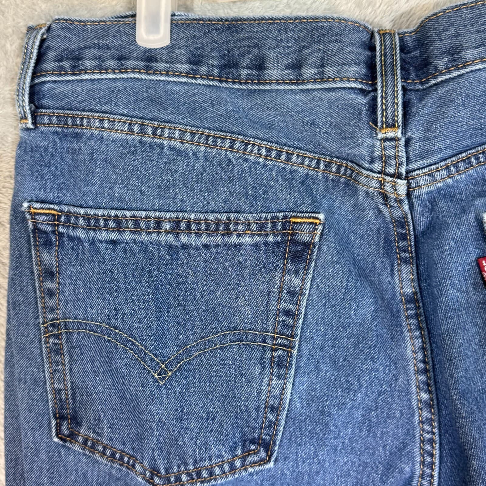 Levi's 550 Men's Jeans 36X34 Blue Denim Mid-Rise Relaxed Fit - Thumbnail 7