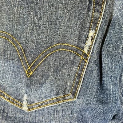 Levis Matchstick Skinny Jeans Mens 32x34 Blue Medium Wash Skinny Slim Denim - Thumbnail 6