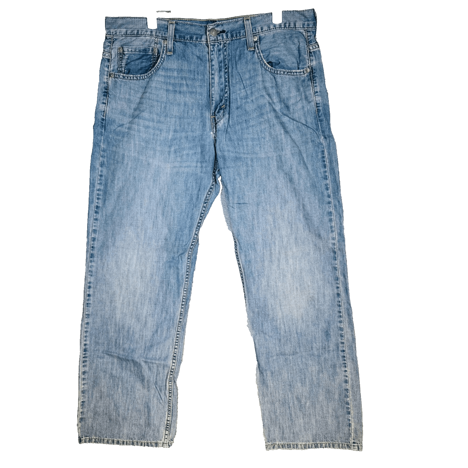 Levis 569 Jeans Mens 34x30 Blue Light Wash Relaxed Straight Denim Mid Rise - Image 1