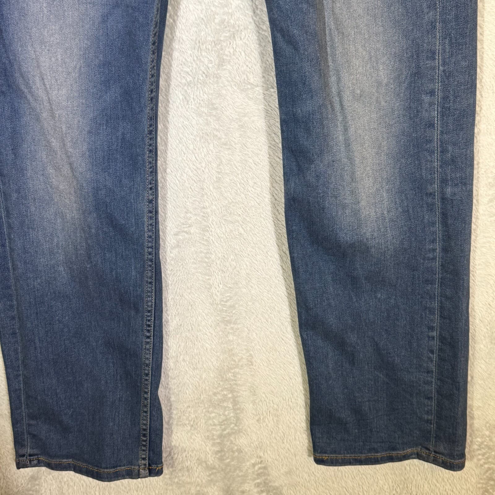 Levi’s 505 Men’s Jeans 31x30 Blue Denim Regular Fit Mid-Rise Straight Leg - Thumbnail 5