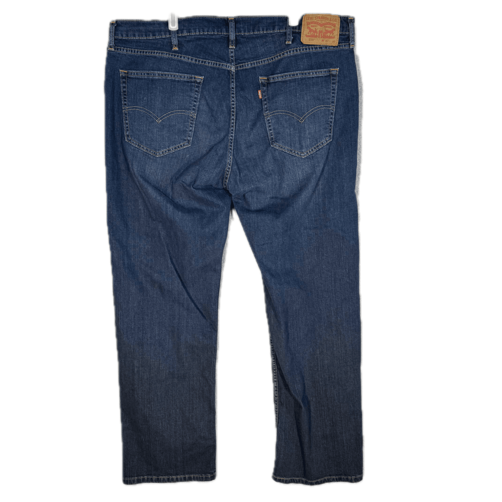 Levi’s 559 Men’s Jeans 42x32 Blue Denim 100% Cotton High-Rise Straight Leg - Thumbnail 2