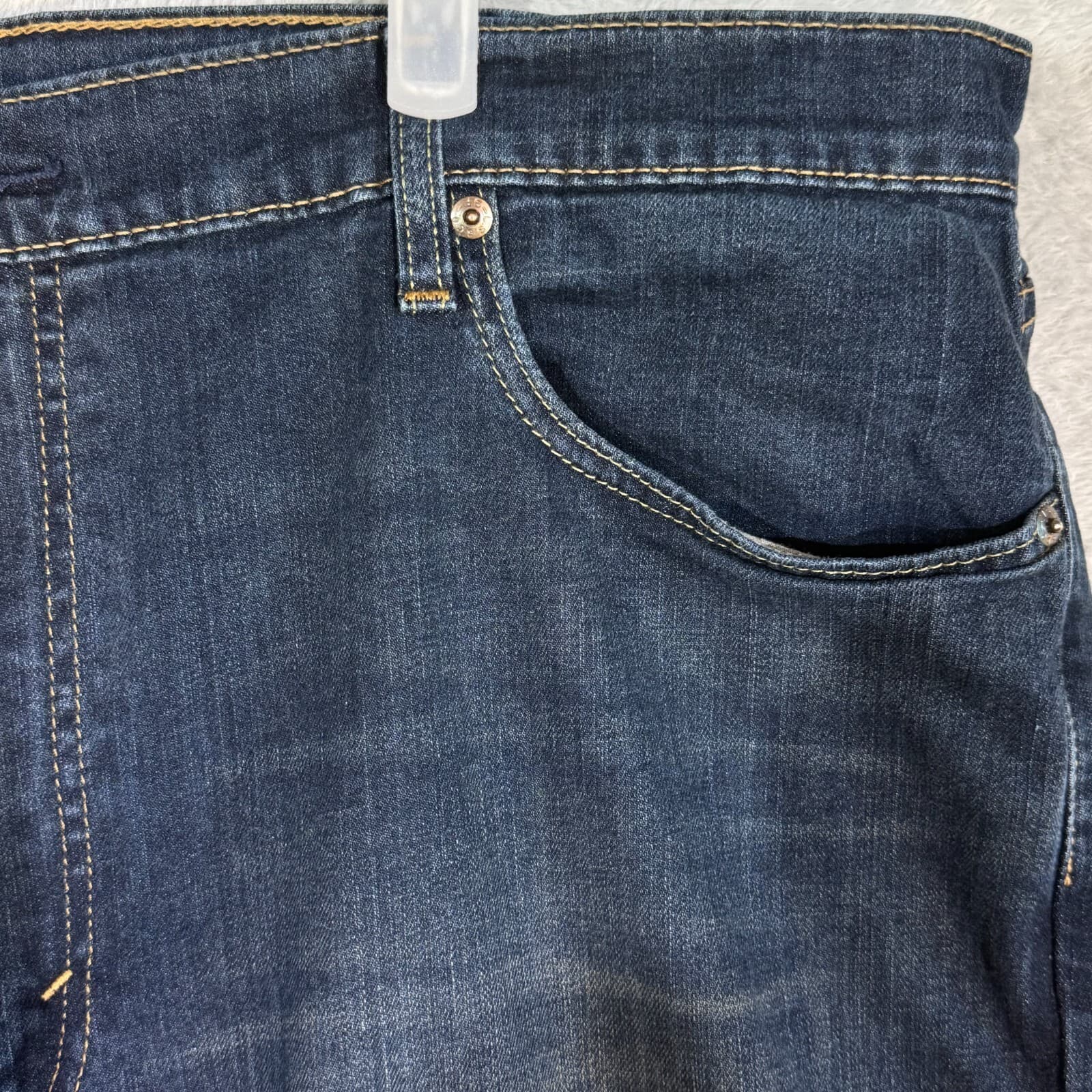 Levi’s 559 Men’s Jeans 42x32 Blue Denim 100% Cotton High-Rise Straight Leg - Thumbnail 4