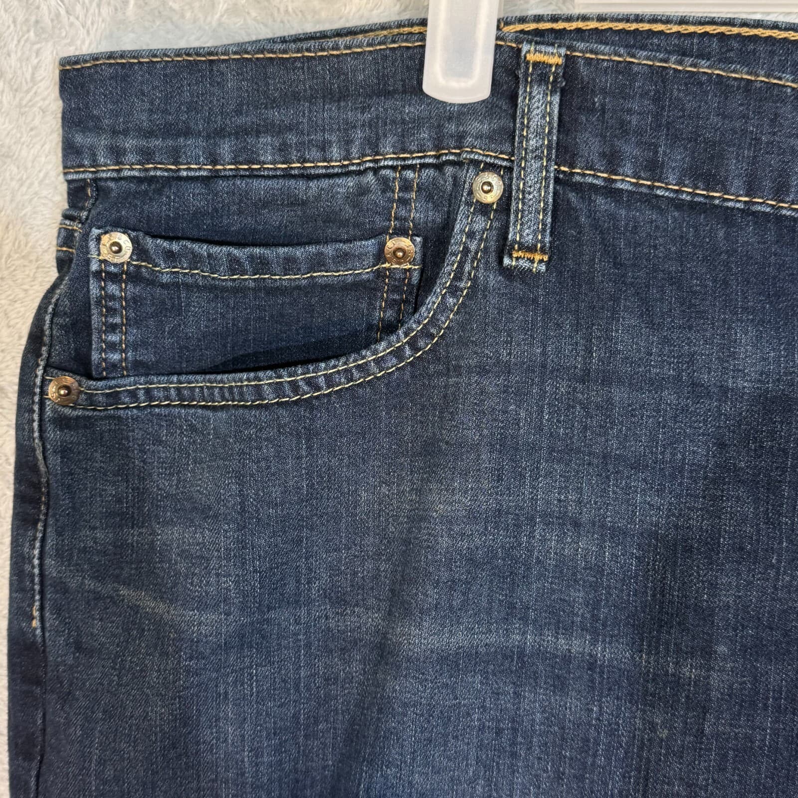 Levi’s 559 Men’s Jeans 42x32 Blue Denim 100% Cotton High-Rise Straight Leg - Thumbnail 3