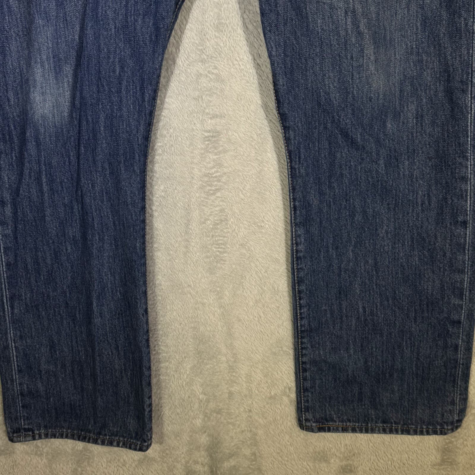Levi’s 501 Men’s Jeans 40x29 Blue Denim 100% Cotton Button Fly Straight Leg - Thumbnail 5