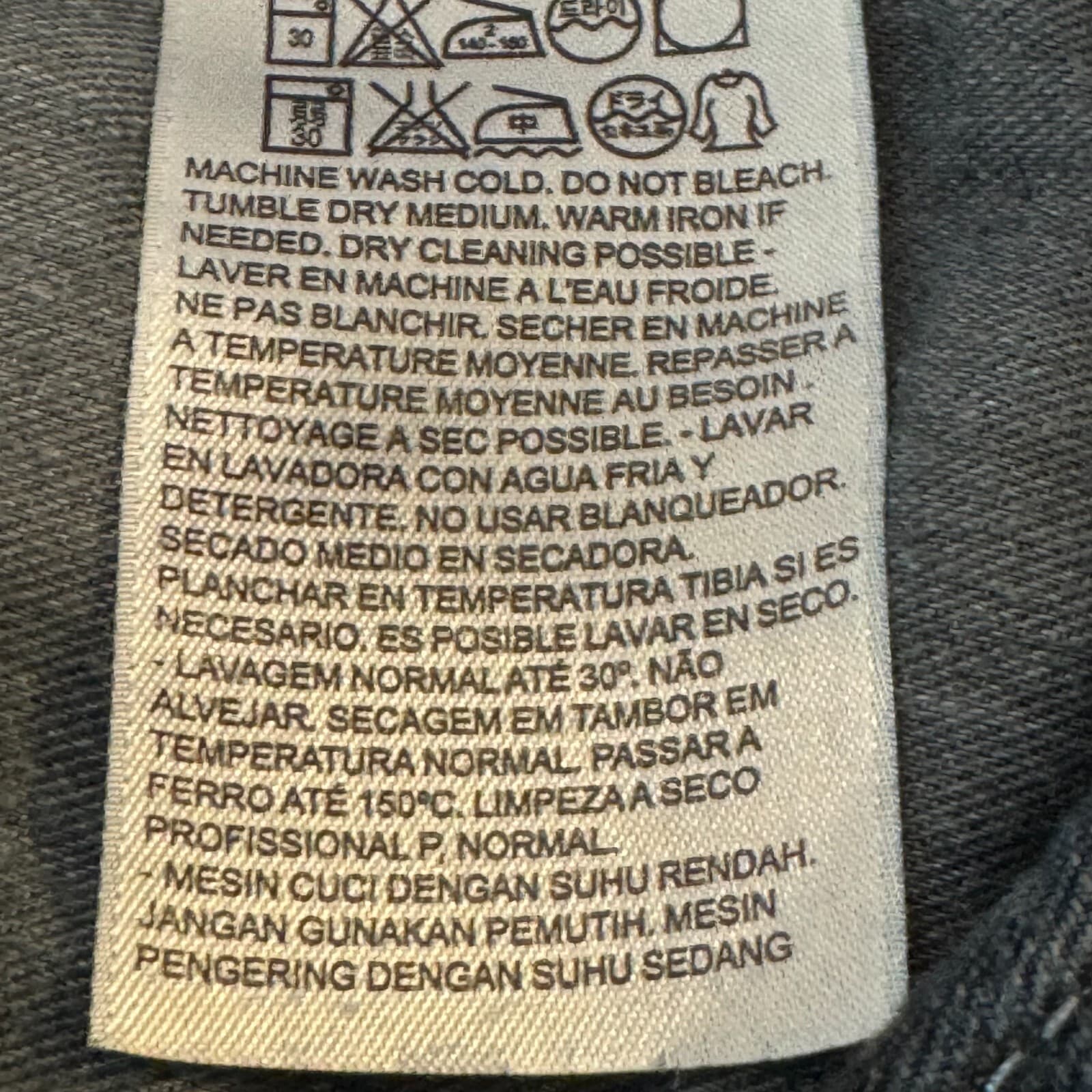 Levi's 559 Men's Jeans 38x30 Blue Denim Relaxed Straight Leg Whiskered - Thumbnail 14