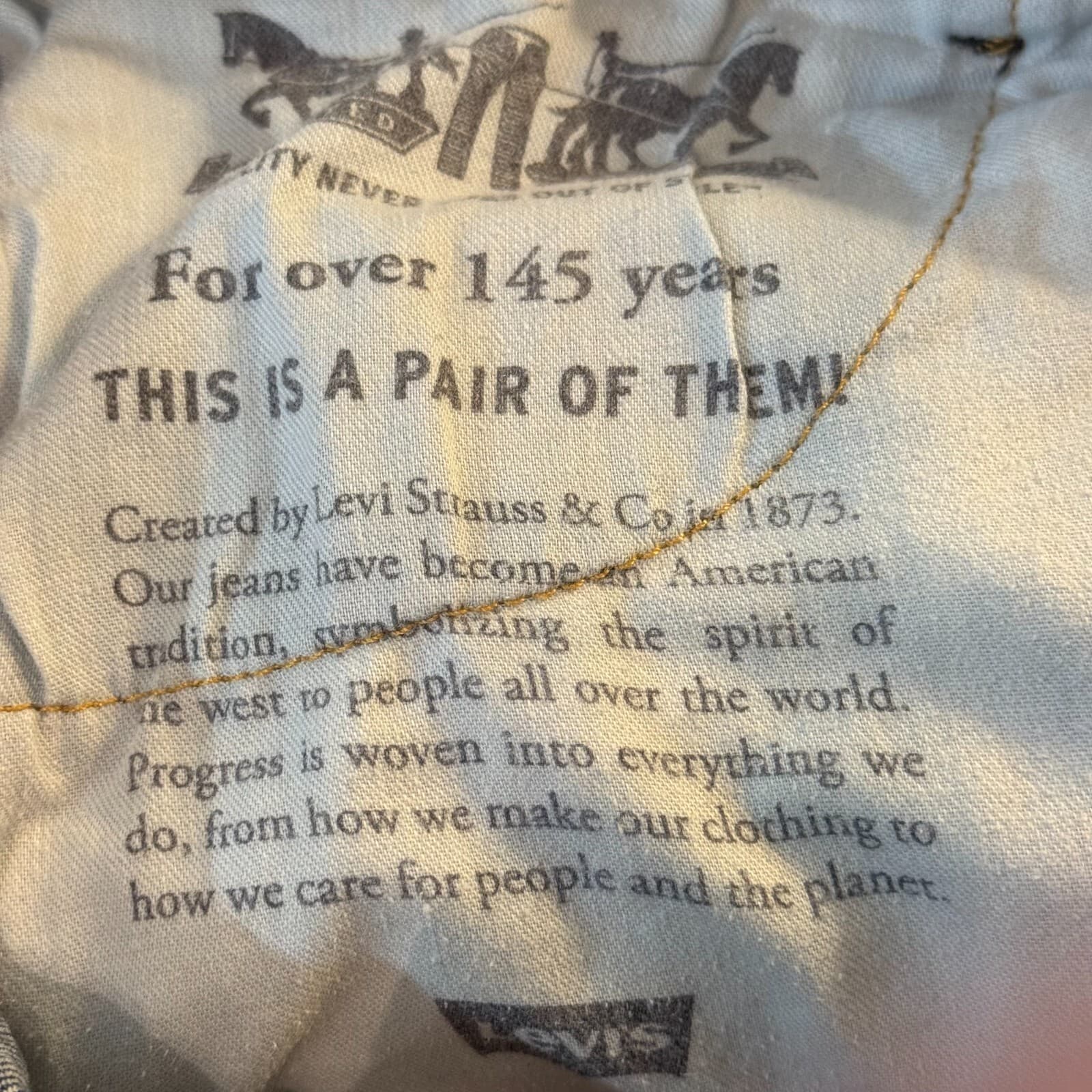 Levi’s 505 Jeans Men’s 32x32 Blue Denim Regular Fit Mid-Rise Straight Leg - Thumbnail 11