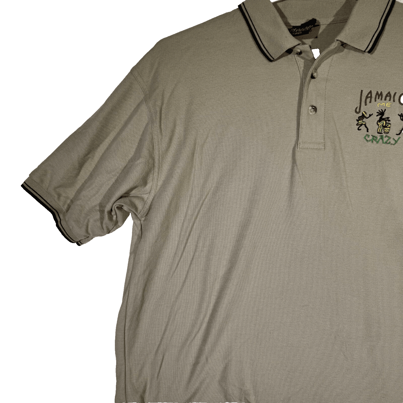 Island Polo Men’s XL Pre‑Shrunk Tan Polo Shirt – 100% Cotton, Lightweight, Machi - Thumbnail 4