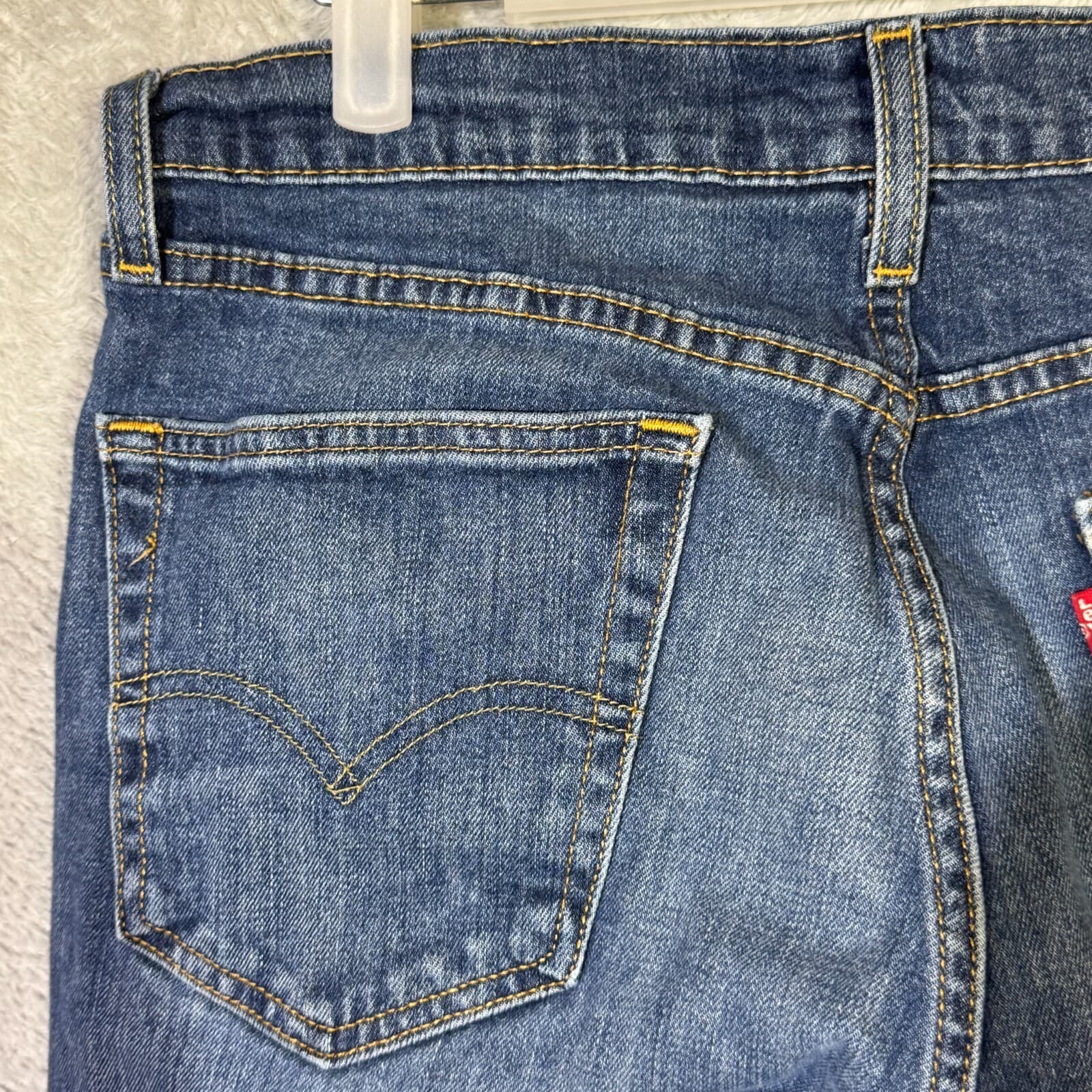 Levi’s 505 Jeans Men’s 32x32 Blue Denim Regular Fit Mid-Rise Straight Leg - Thumbnail 6