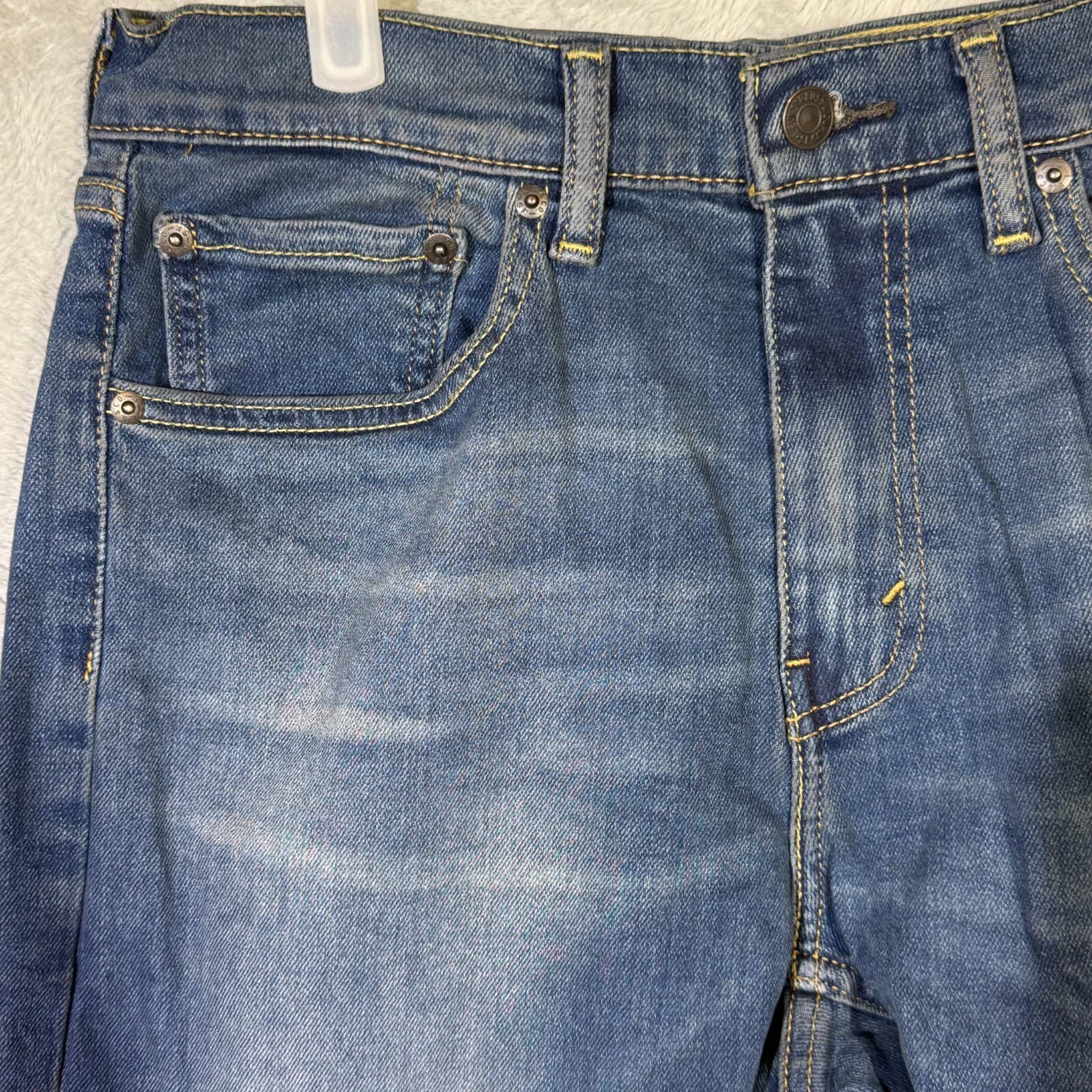 Levi’s 505 Men’s Jeans 31x30 Blue Denim Regular Fit Mid-Rise Straight Leg - Thumbnail 3