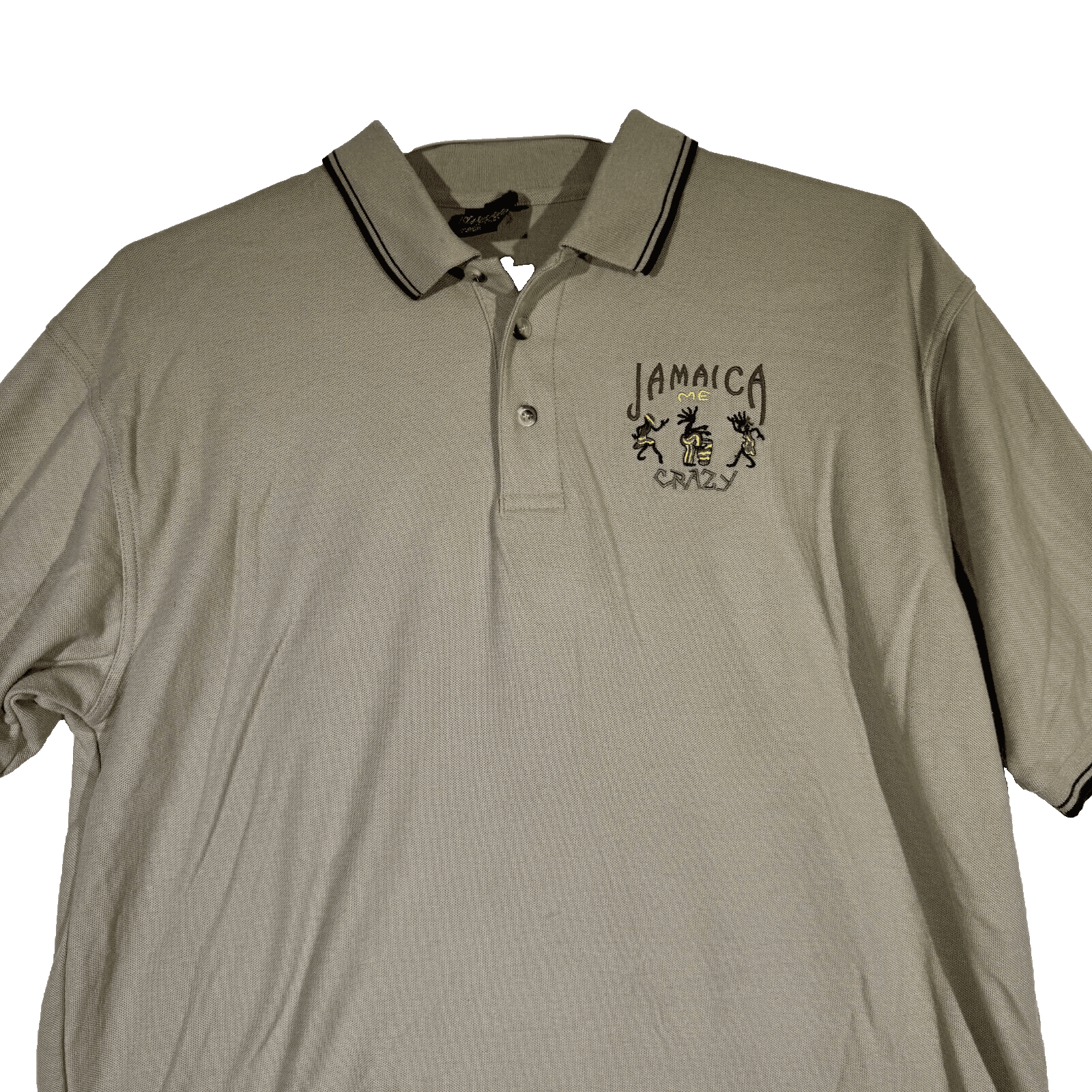 Island Polo Men’s XL Pre‑Shrunk Tan Polo Shirt – 100% Cotton, Lightweight, Machi - Thumbnail 5