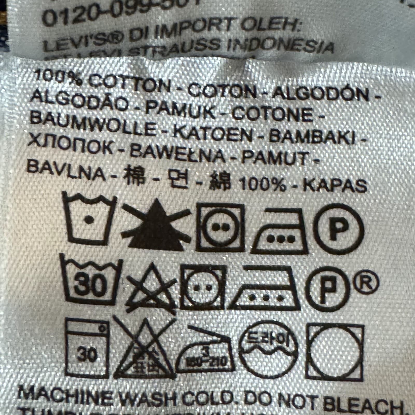 Levi’s 501 Men’s Jeans 40x29 Blue Denim 100% Cotton Button Fly Straight Leg - Thumbnail 13