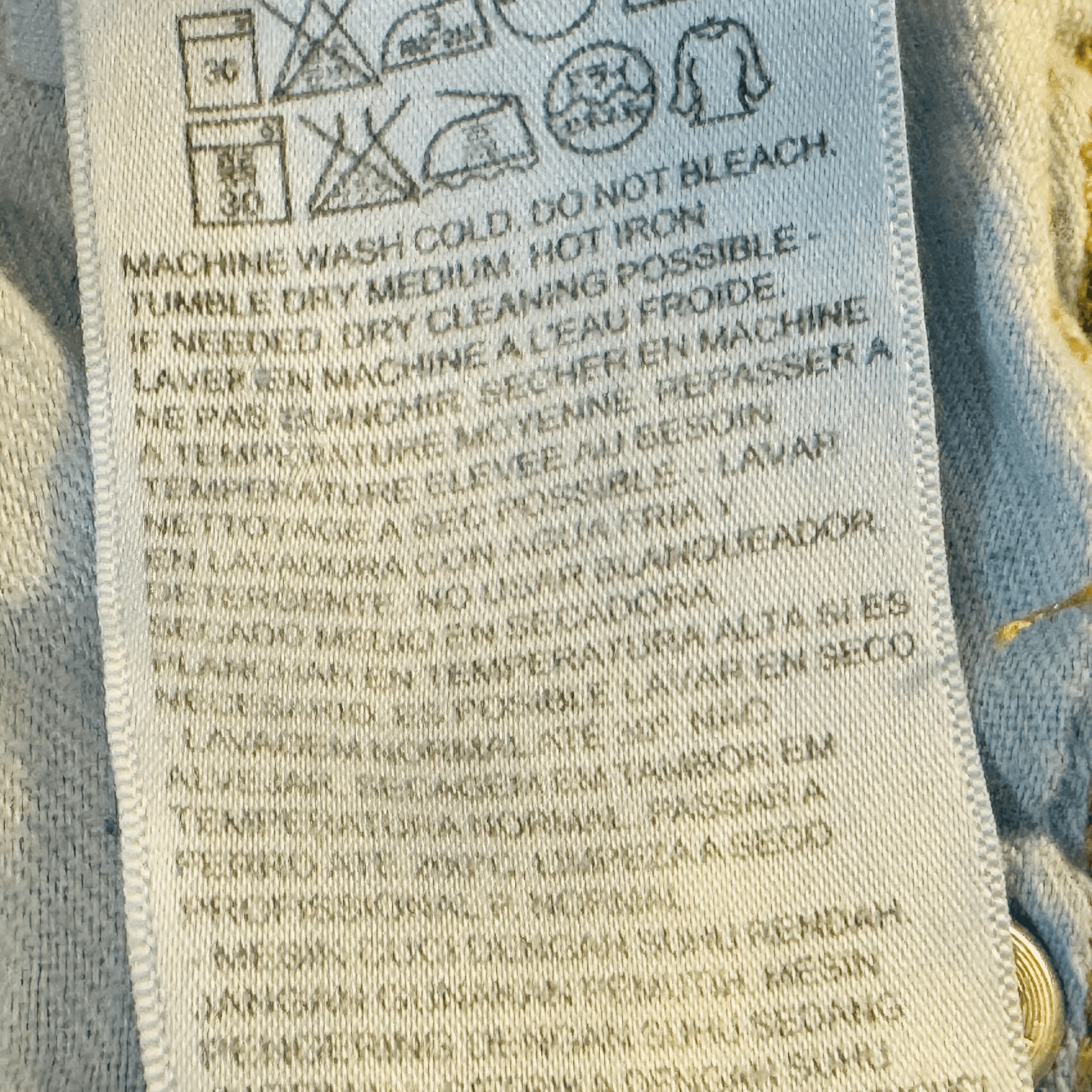 Levis 511 Jeans Mens 30x34 Blue Light Wash Slim Tapered Denim Zip Fly Mid Rise - Thumbnail 7