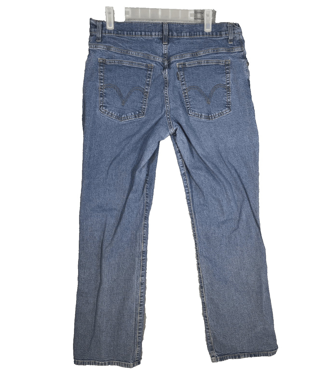 Levi’s 550 Men Jeans 32x31 Blue Denim Mid-Rise Classic Relaxed Bootcut Zip Fly - Thumbnail 2