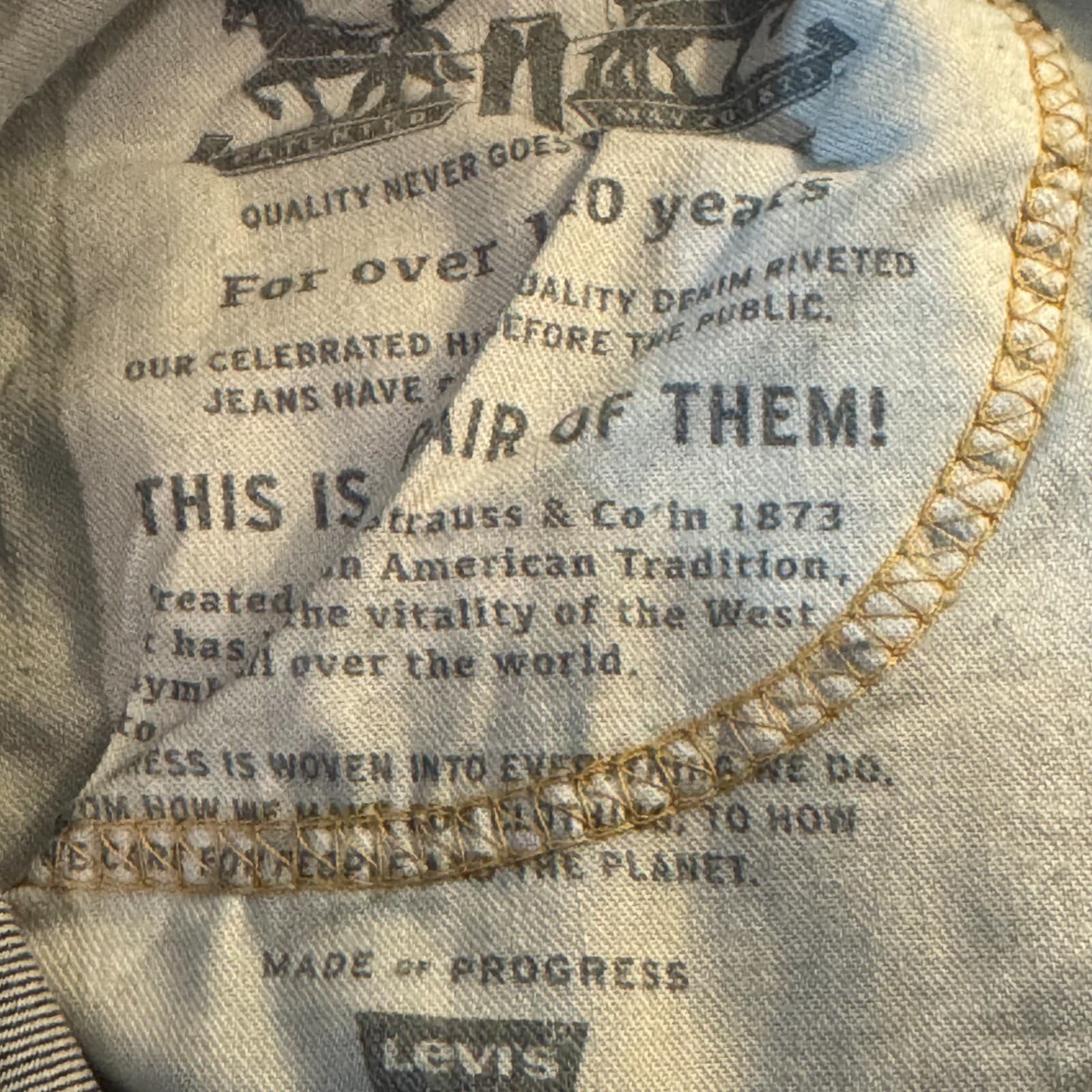 Levi’s 505 Men’s Jeans 31x30 Blue Denim Regular Fit Mid-Rise Straight Leg - Thumbnail 11