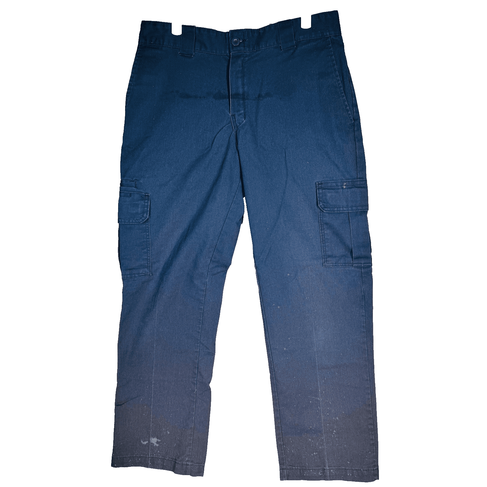 Dickies Pants Mens 34x30 Blue Cargo Regular Straight Workwear Polyester Cotton - Image 1