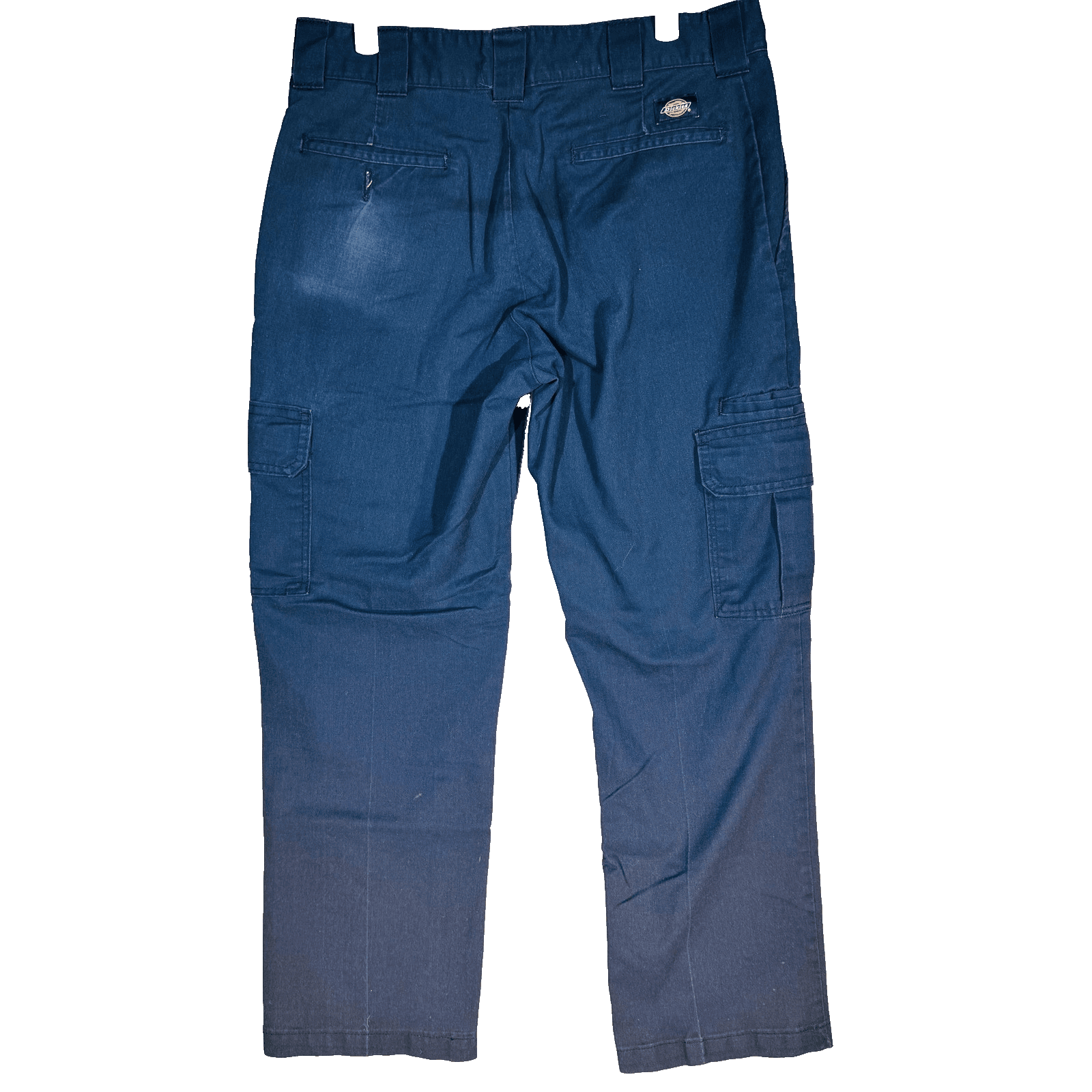 Dickies Pants Mens 34x30 Blue Cargo Regular Straight Workwear Polyester Cotton - Thumbnail 2