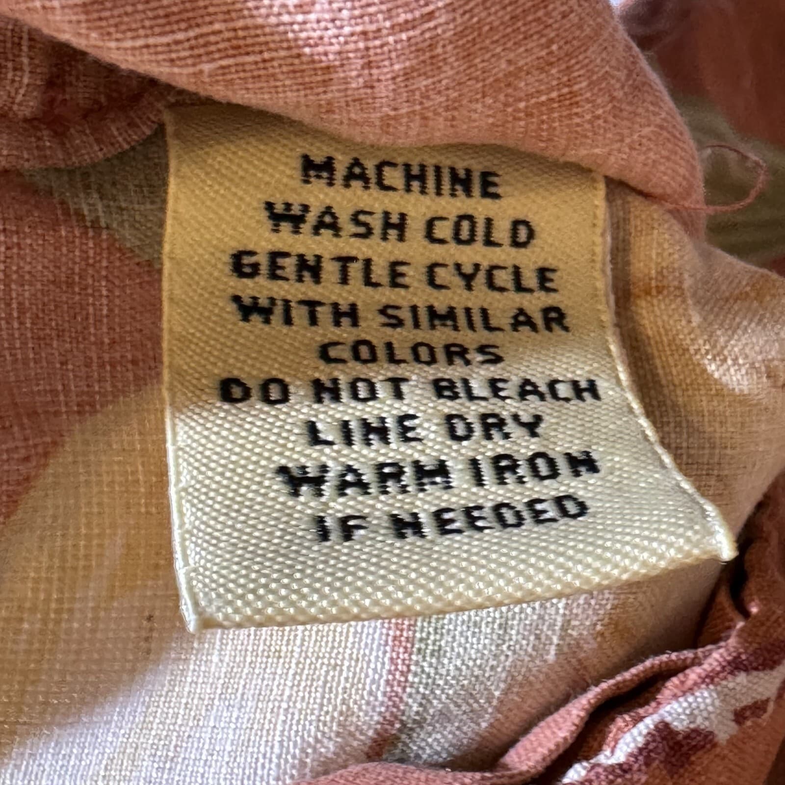 Caribbean Men’s XL Brown Silk-Linen Tropical Hawaiian Shirt Lightweight Button - Thumbnail 9