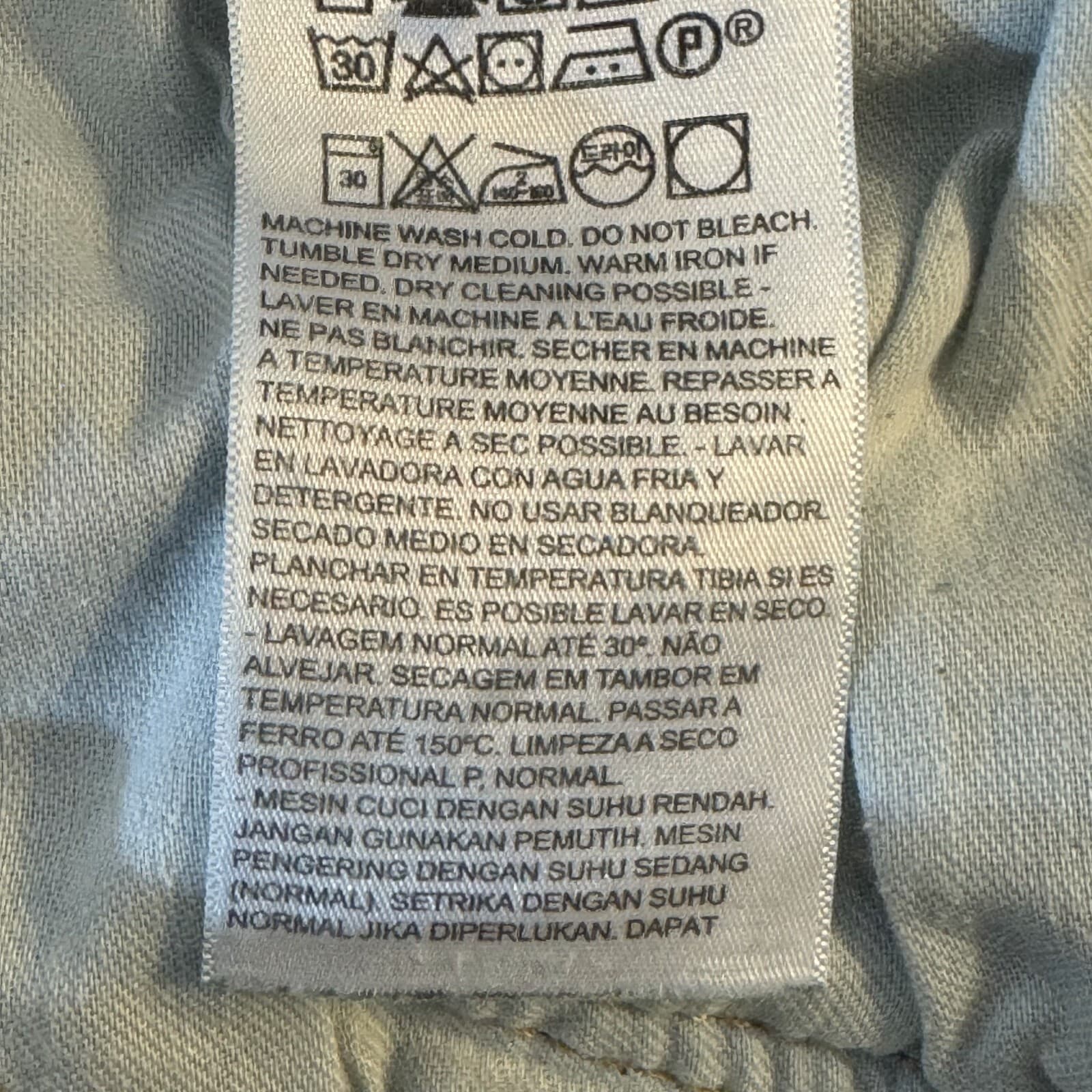 Levi's 559 Jeans Mens 46x30 Blue Denim Relaxed Straight Mid Rise Whiskered Zip - Thumbnail 7