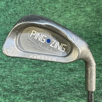 Vintage Ping Zing 2 Iron Blue Dot KT-M Steel Shaft Mens Right Hand Golf Club - Image 1