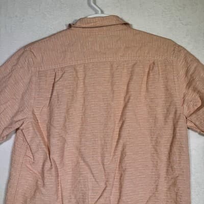 Caribbean Shirt Mens Large Linen Short Sleeve Button Up Pocket Casual - Thumbnail 11