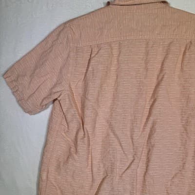 Caribbean Shirt Mens Large Linen Short Sleeve Button Up Pocket Casual - Thumbnail 10