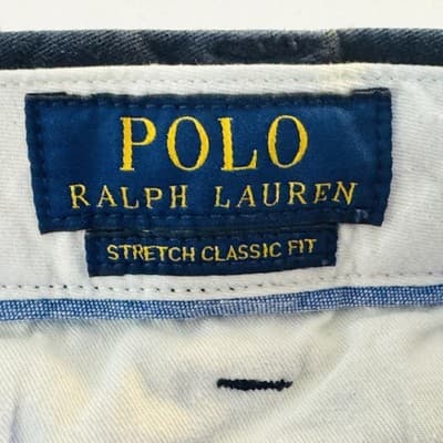 Polo Ralph Lauren The Polo Chino Pants Mens 38x30 Blue Dark Wash Classic Fit - Thumbnail 4