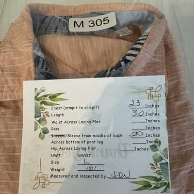 Caribbean Shirt Mens Large Linen Short Sleeve Button Up Pocket Casual - Thumbnail 15