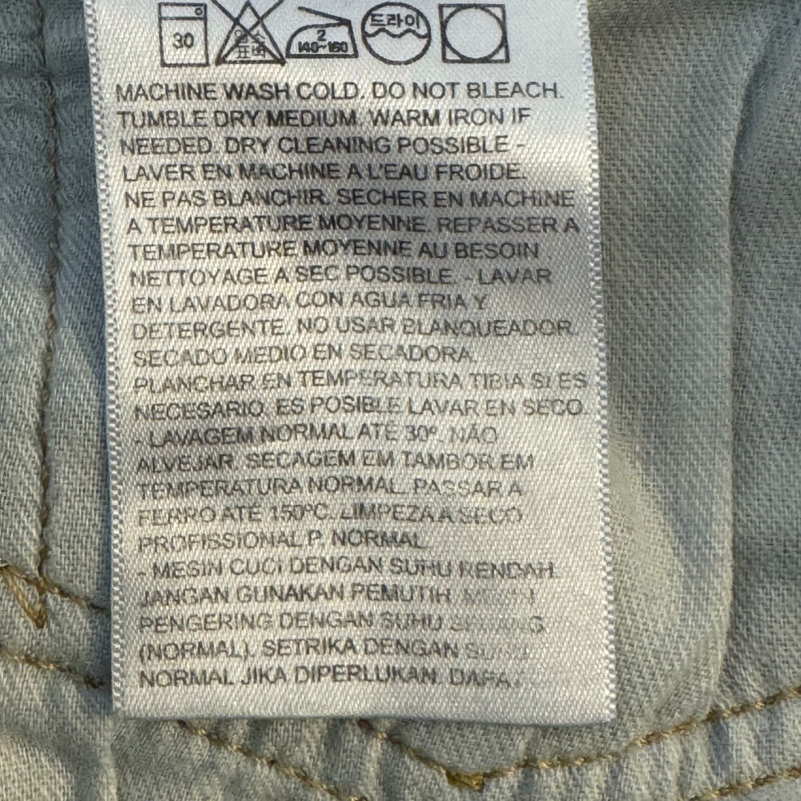 Levi's 559 Jeans Mens 34x30 Blue Denim Relaxed Straight Mid Rise Stretch Zip Fly - Thumbnail 7