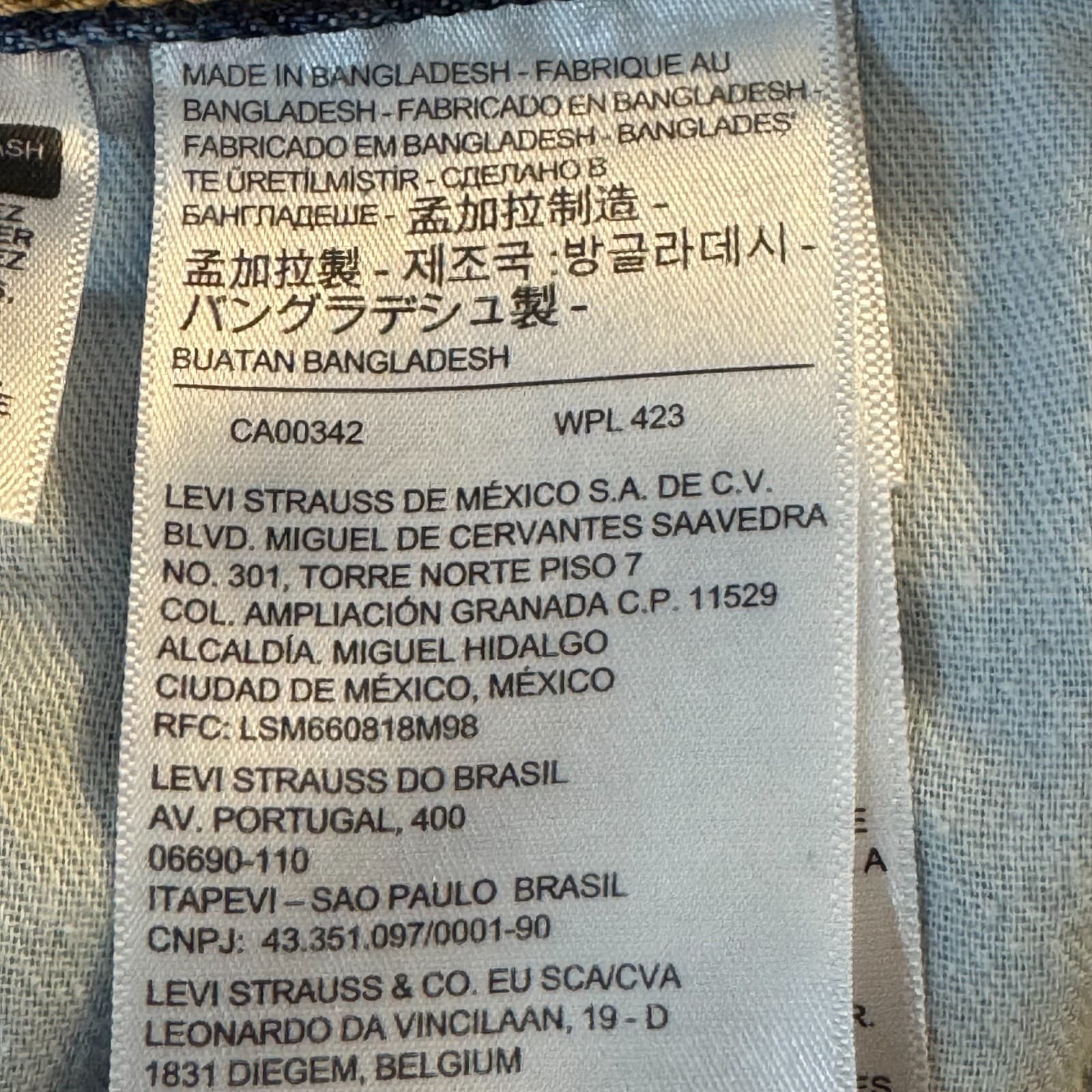 Levis 505 Jeans Mens 36x29 Regular Fit Straight Leg Blue Denim Zip Fly Classic - Thumbnail 12