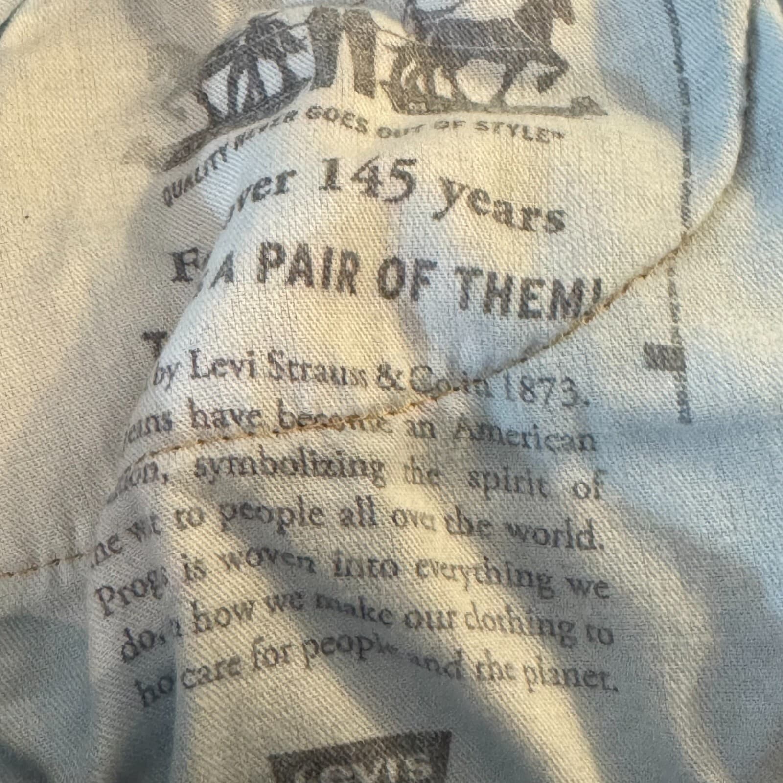 Levis 505 Jeans Mens 36x29 Regular Fit Straight Leg Blue Denim Zip Fly Classic - Thumbnail 11