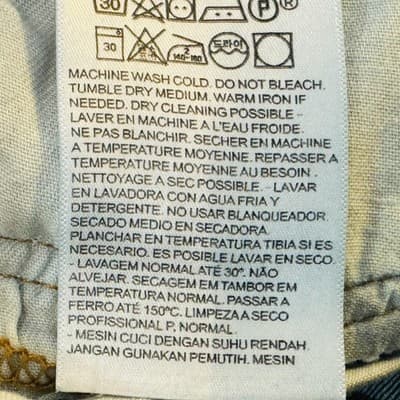 Levis 511 Jeans Mens 38x30 Blue Medium Wash Slim Taper Stretch Denim Zip Fly - Thumbnail 7