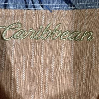 Caribbean Shirt Mens Large Linen Short Sleeve Button Up Pocket Casual - Thumbnail 7