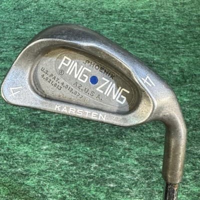 Ping Zing 4 Iron Blue Dot Karsten Mens Right Handed Steel Shaft Golf - Image 1