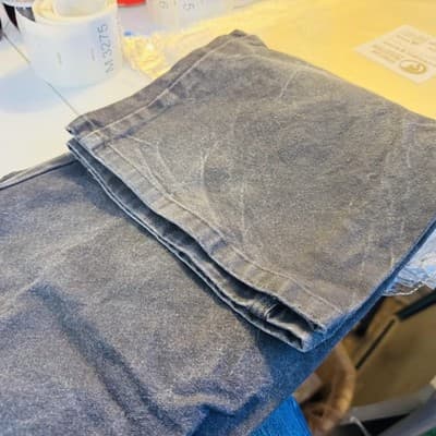 Dickies Carpenter Jeans Mens 33x32 Black Charcoal Wash Relaxed Straight Denim - Thumbnail 6