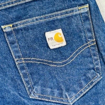 Carhartt 280-83 Jeans Mens 36x30 Blue Relaxed Straight Denim FR - Thumbnail 3