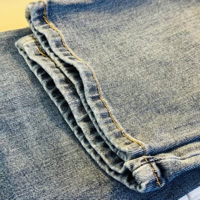 Levis 511 Jeans Mens 38x30 Blue Medium Wash Slim Taper Stretch Denim Zip Fly - Thumbnail 9