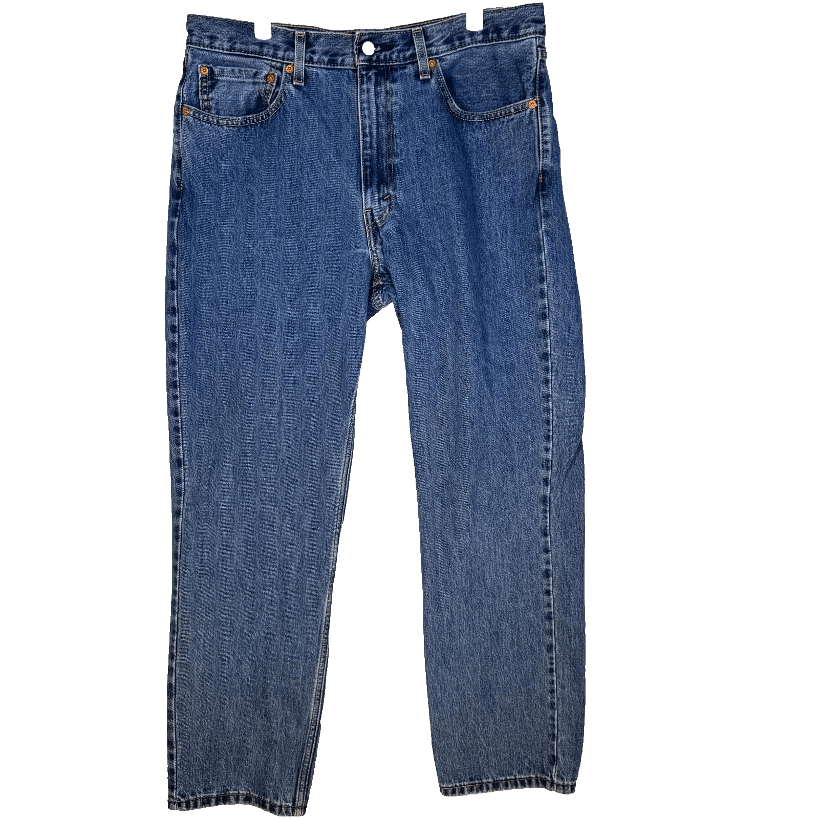 Levi's 550 Jeans Mens 36x32 Blue Denim Relaxed Fit Tapered Leg Mid Rise Zip Fly - Image 1