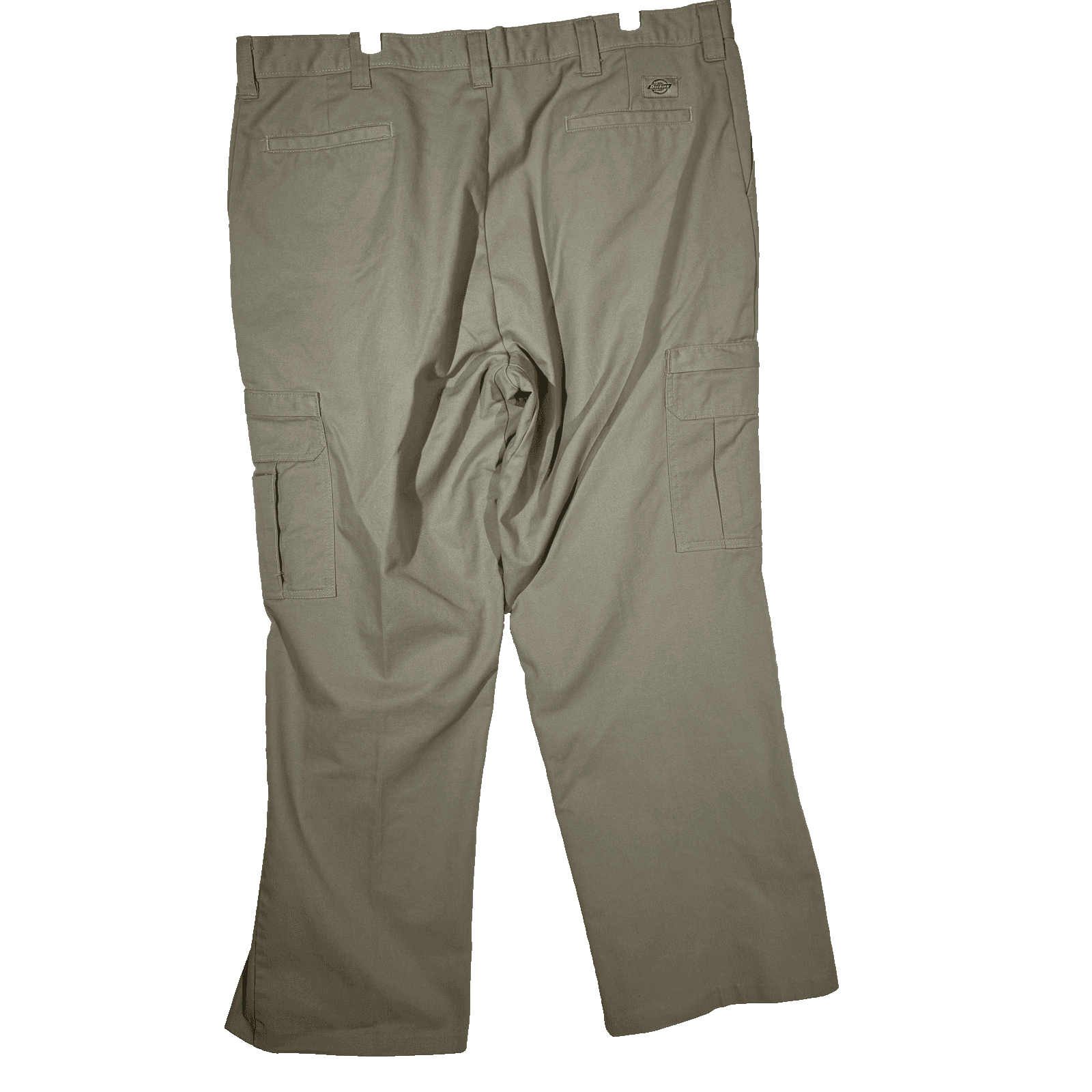 Dickies Cargo Pants Mens 42x32 Khaki Utility Workwear Pockets Polyester Blend - Thumbnail 2