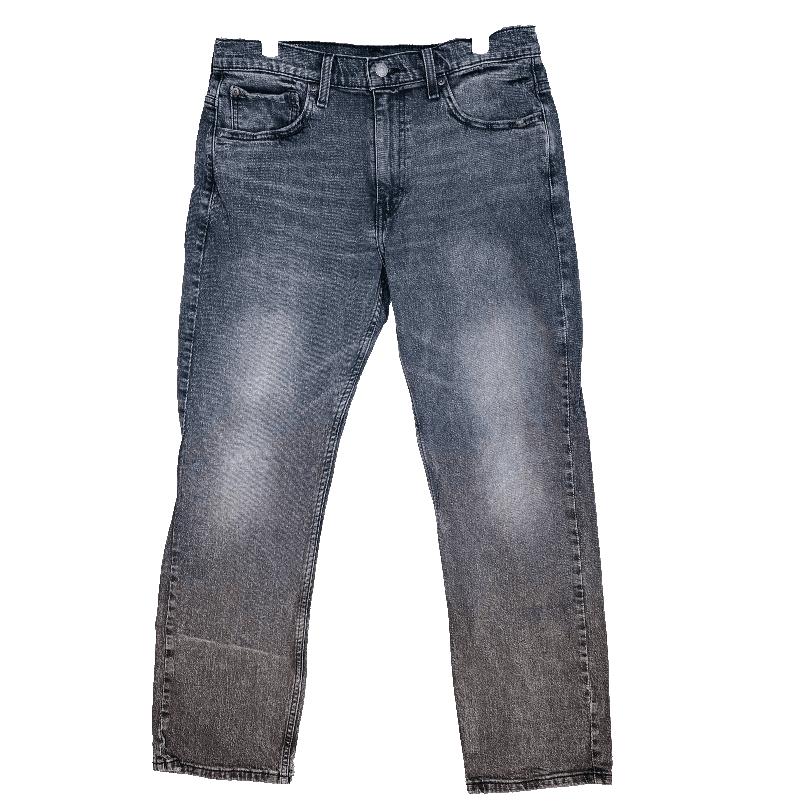 Levis 569 Jeans Mens 32x32 Black Charcoal Wash Relaxed Straight Denim Zip Fly - Image 1